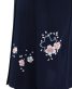 卒業式袴単品レンタル[刺繍]濃紺に桜刺繍[身長153-157cm]No.291